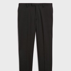 Banana Republic Women's Slim Wool Pleated Suit Pants - Size 6 - Black